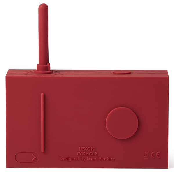 Lexon Tykho 3 Bluetooth-radio röd