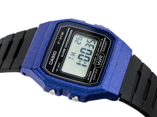 Herrklocka CASIO F-91WM-2ADF (zd102e) + LÅDA