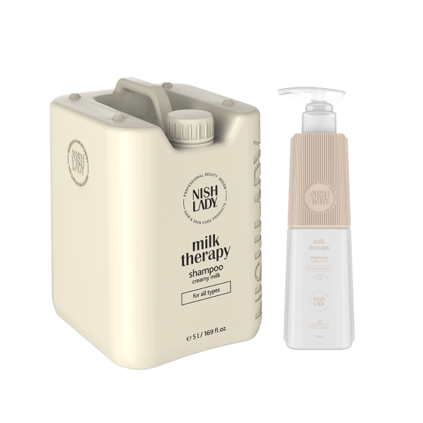 Nishlady Mælk Terapi Shampoo til hår med mælkeproteiner 947 ml