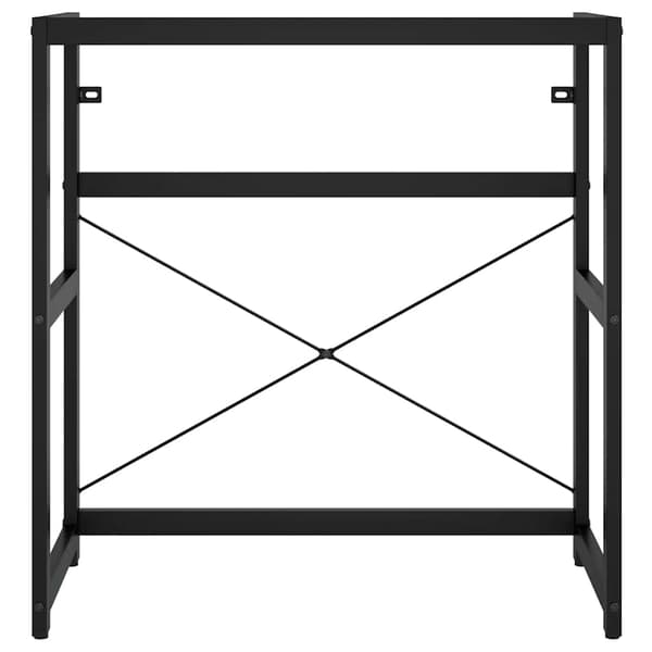 vidaXL håndvaskstel sort 79x38x83 cm jern