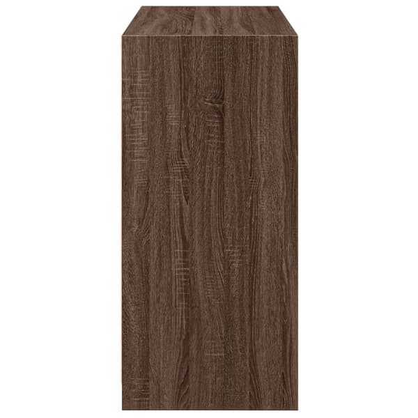 vidaXL garderobeskab brunt egetræ 77x48x102 cm
