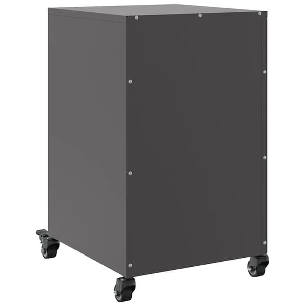 vidaXL sengebord sort 36x39x59 cm stål