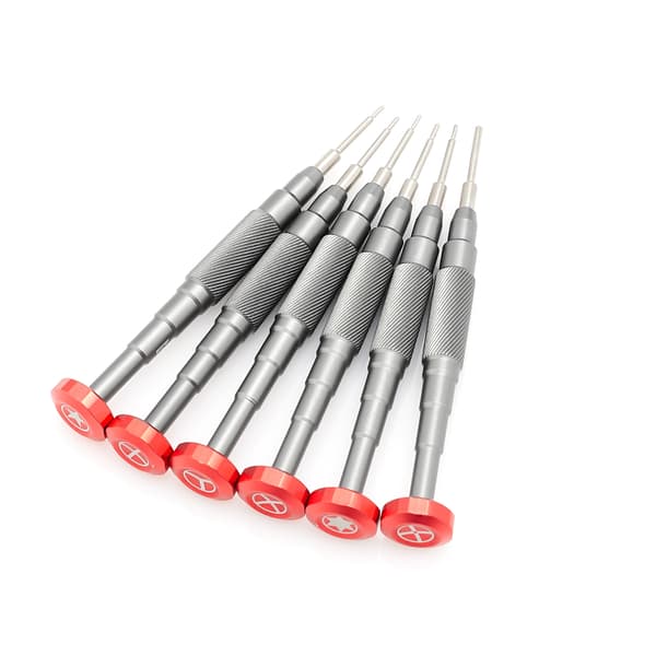 Set med 6 professionella 3D-skruvmejslar