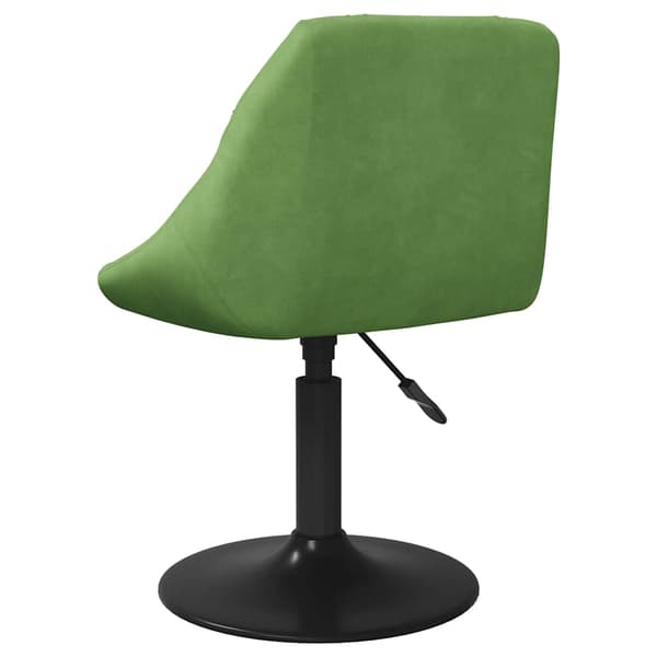 vidaXL Matstol ljusgrön sammetsklädd