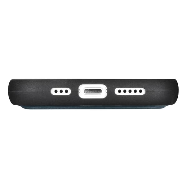 2-i-1 Läderfodral iPhone 14 Plus Anti-RFID Oljevax Plånboksfodral Blå