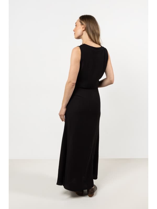 Sommer, enkel bluse med brede stropper - sort XL
