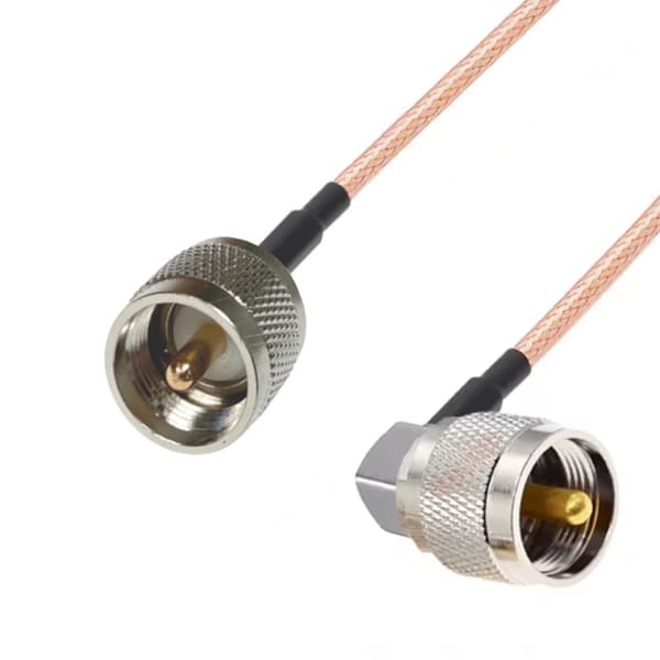 Pigtail UHF lige stik/UHF ANGLE stik RG316 30cm