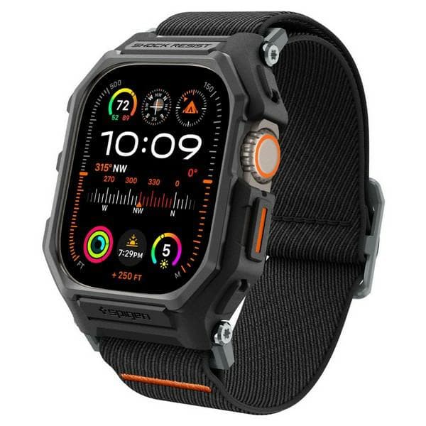 Spigen Lite Fit Pro Etui med Rem til Apple Watch Ultra 2/1 49mm, Sort