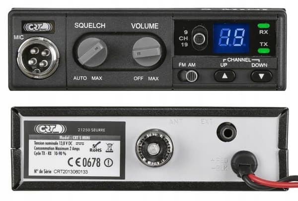 Radio CB CRT S-Mini AM FM exportversion