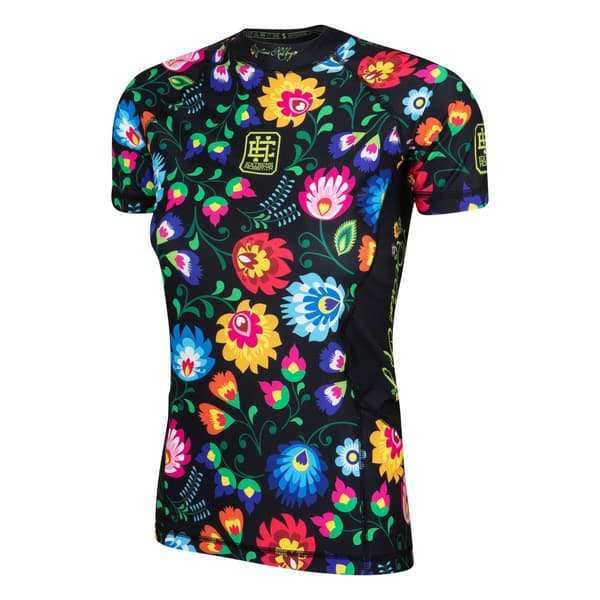 Kortärmad rashguard dam FOLK 2 L VIT
