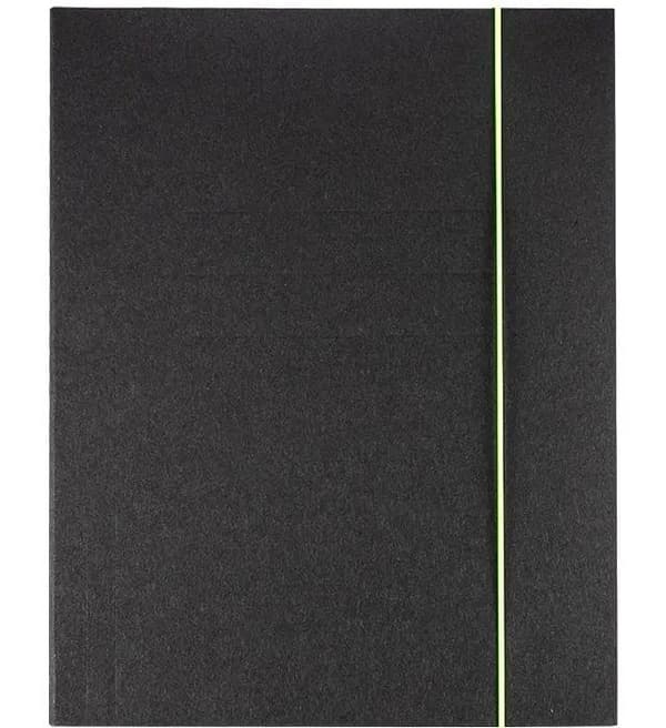 Kreativ sort GRAND A4 elastisk mappe