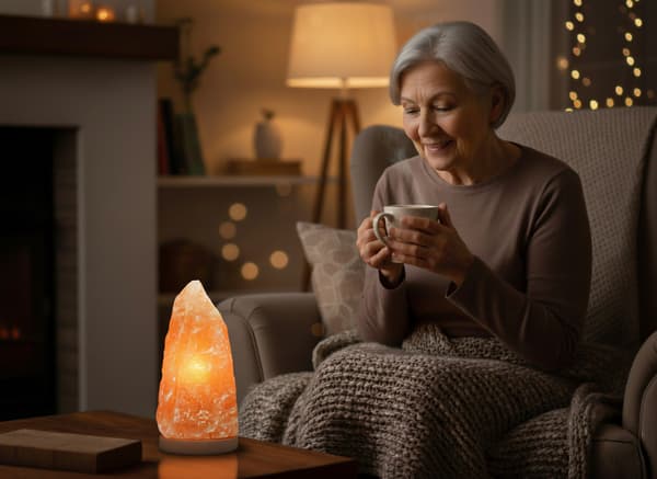 Saltlampe - stor 24-28 cm
