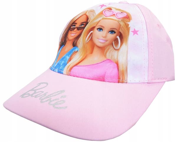 Barbie baseballkasket lyserød til piger 52 cm
