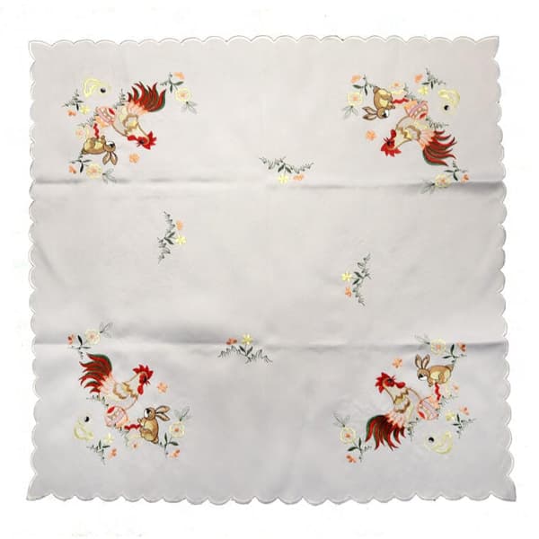 Pletafvisende påskedug 85x85cm Hane
