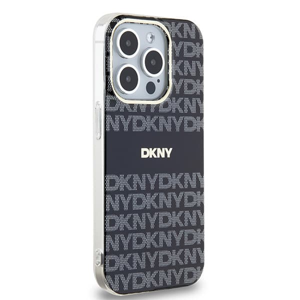 DKNY IML Mono & Stripe MagSafe-etui til iPhone 14 Pro Max, sort