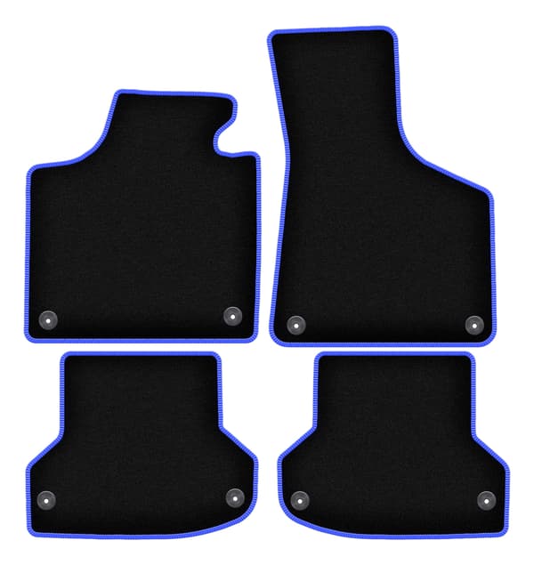 CARLUX-BLÅ bilmåtter til: Audi A3 8P hatchback, sportback, cabrio (2003-2011)