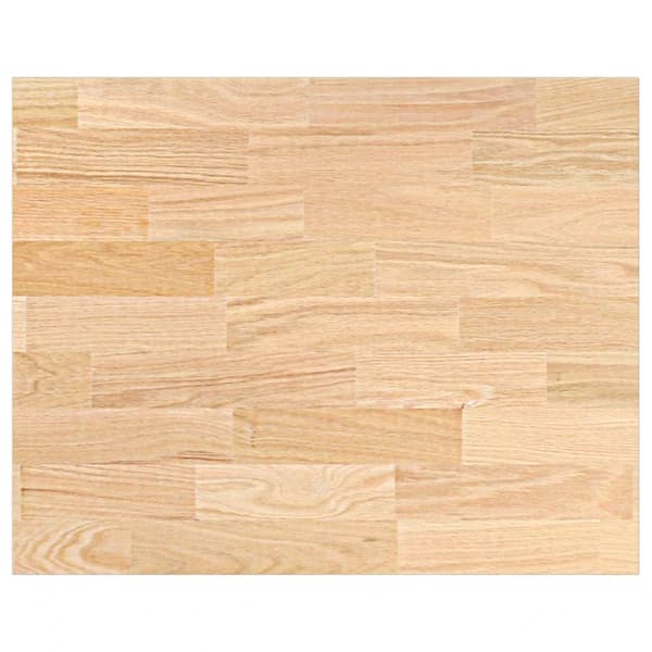 vidaXL køkkenbordplade, 80x63,5x2,7 cm, rektangulær, massivt egetræ