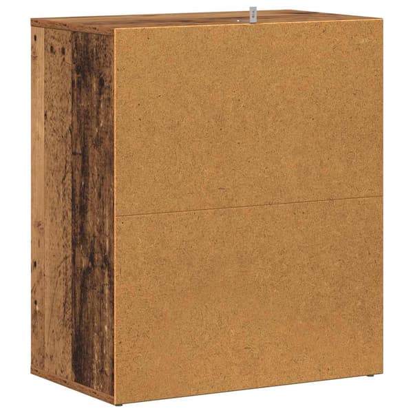 vidaXL skoskab sort 60x35x70 cm træbaseret materiale