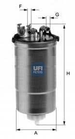 UFI 24.428.00 UFI polttoainesuodatin