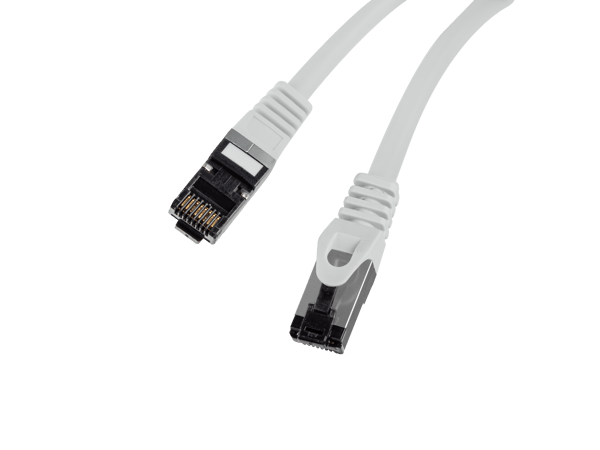 0,25 m harmaa SFTP RJ45 Cat.8.1 LAN-kaapeli