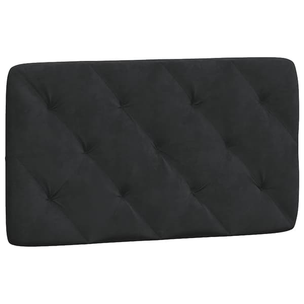 vidaXL Sängynpäädyn tyyny, musta, 90 cm, sametti
