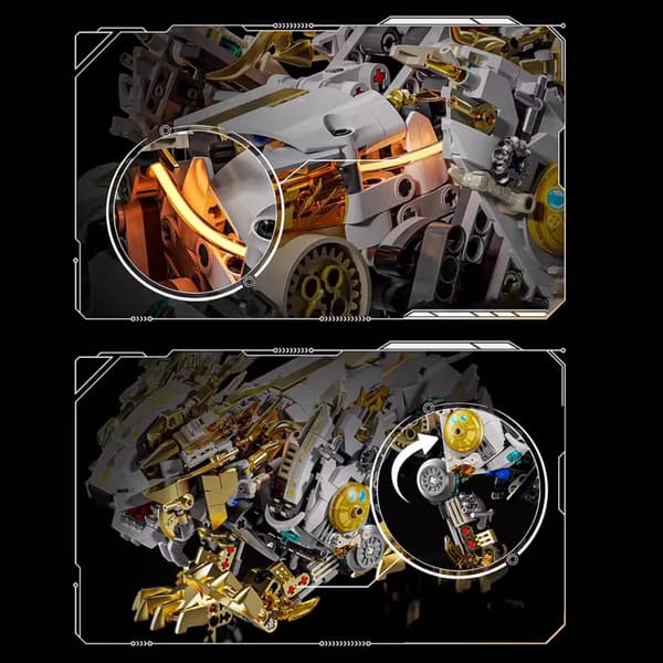 MJI 13090 - Technic LED Mekanisk Løve, 1073 dele - samlermodel