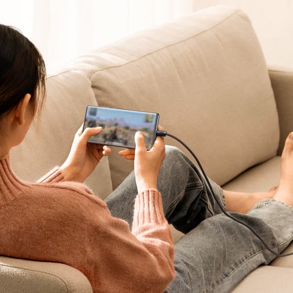 Dynamic Series USB-kabel USB-C 100W 1m Grå