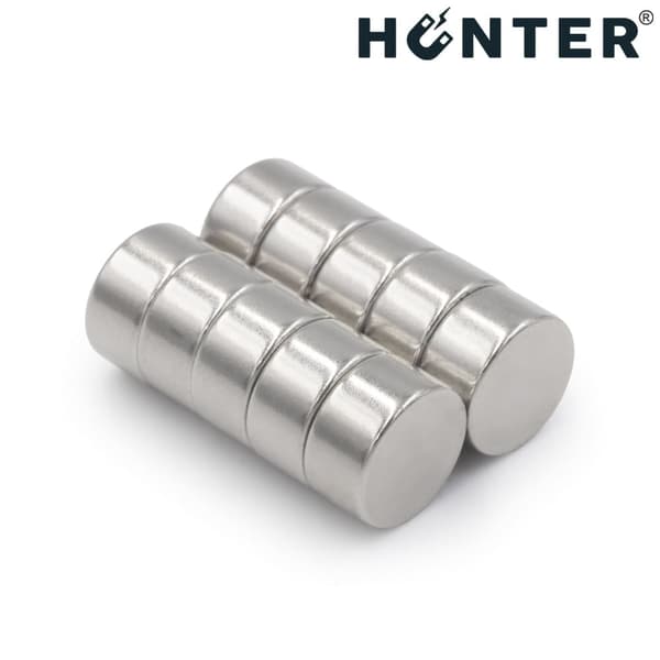 Hunter neodymmagneter cylindrisk 10x5 mm stærkt magnetisk par