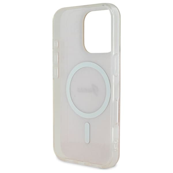 Guess IML 4G MagSafe-etui til iPhone 16 Pro, lyserød