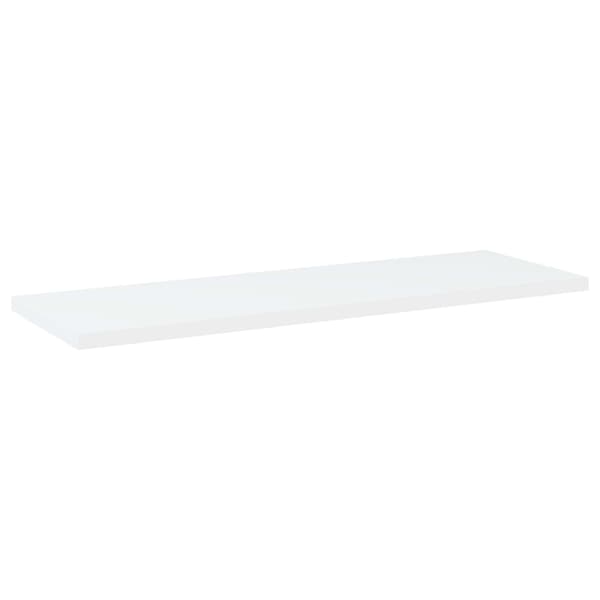 vidaXL bogreoler, 4 stk., hvide, 60x20x1,5 cm, spånplade