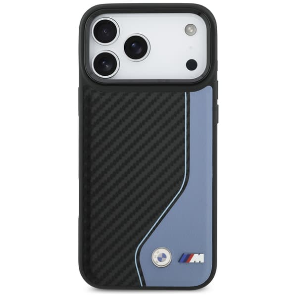 BMW M Carbon Logo MagSafe-cover til iPhone 17 Pro Max, blå