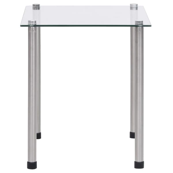vidaXL Infällbara bord, 3 st, klara, härdat glas
