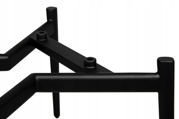 Stolsunderstel, sort, stærkt og holdbart, h395 mm SCB002