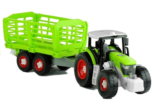 Afskrubar traktor med åbningsanhænger 43 cm