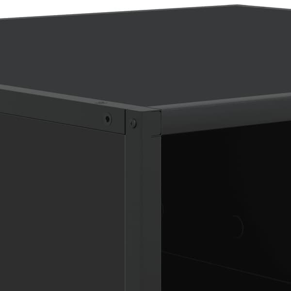 vidaXL sofabord, sort, 80x80x30 cm, træbaseret materiale