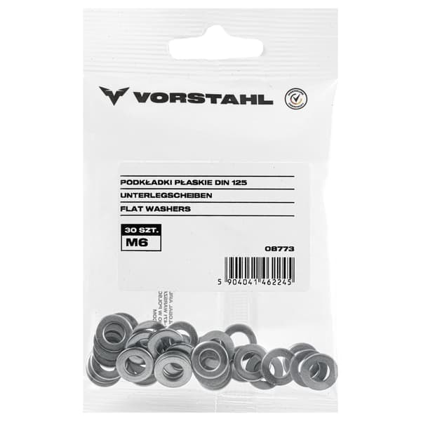 Plattbricka DIN 125 (pack om 15) M8 Vorstahl
