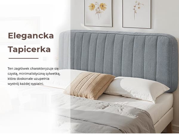 Klädd sänggavel grå Klädd sänggavel grå 200 cm