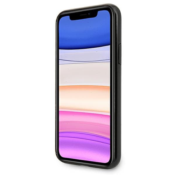 Mercedes Sølv Stjerne Mønster Etui til iPhone 11 / Xr, Sort