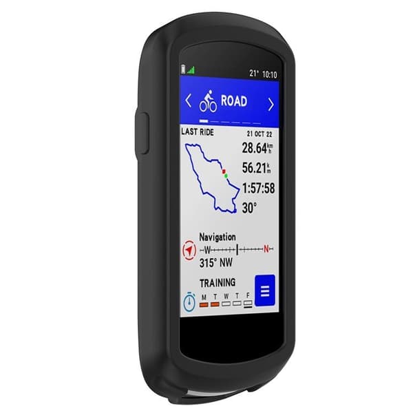 Blødt silikone-etui til Garmin Edge 1040, sort