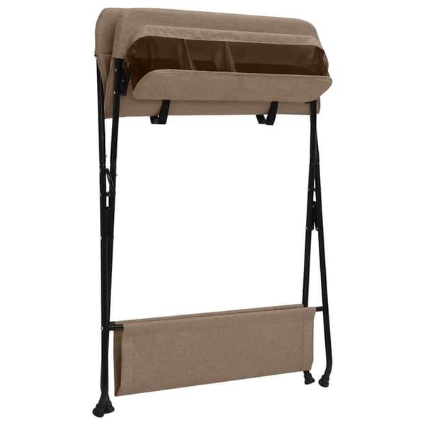 vidaXL puslebord taupe jern