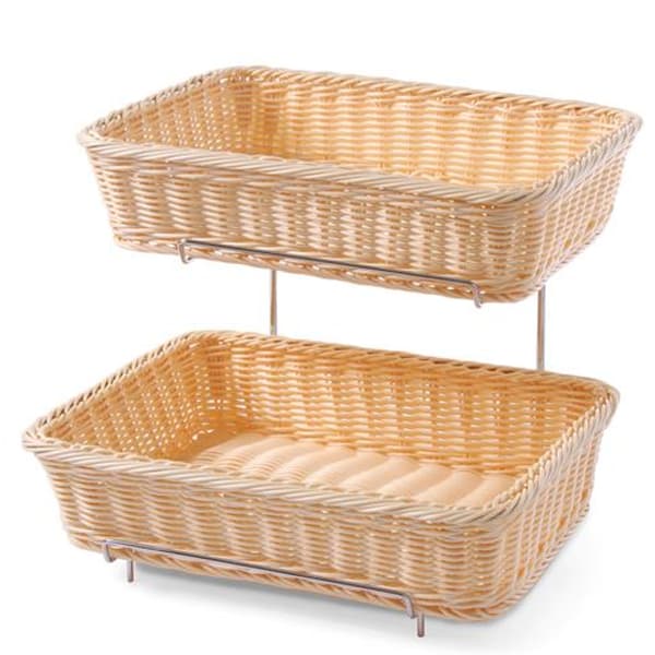 Polyrattan brødkurve med ramme - Hendi 561201