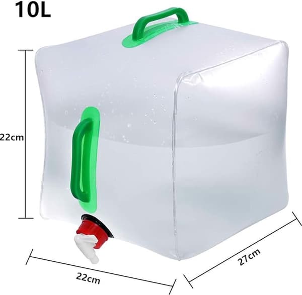 Dunk, hopfällbar tank med handtag, 10 l