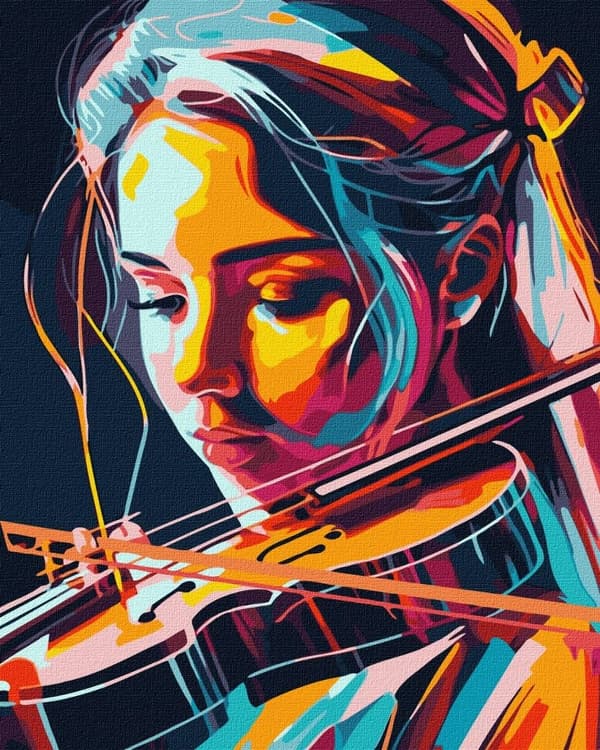 Maalaus numeroilla - Viuluvirtuoosi 40x50cm