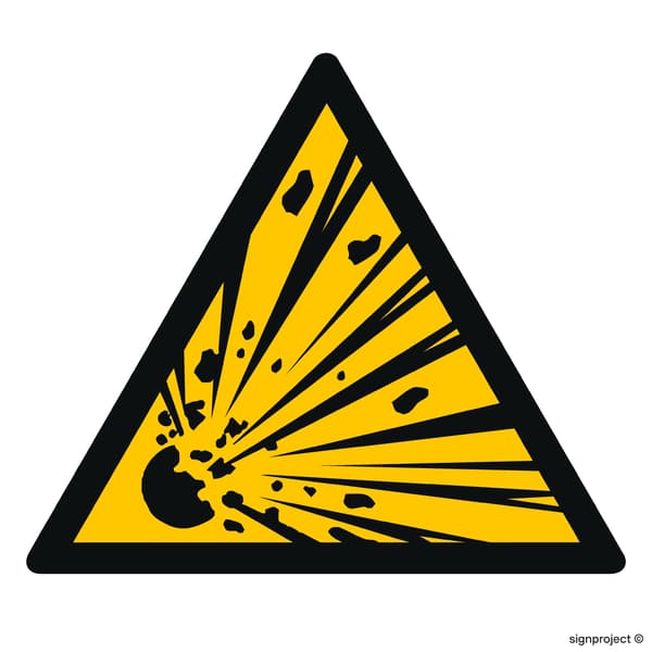 GD002 Varning för explosionsrisk GD002 Varning för explosionsrisk 500x500