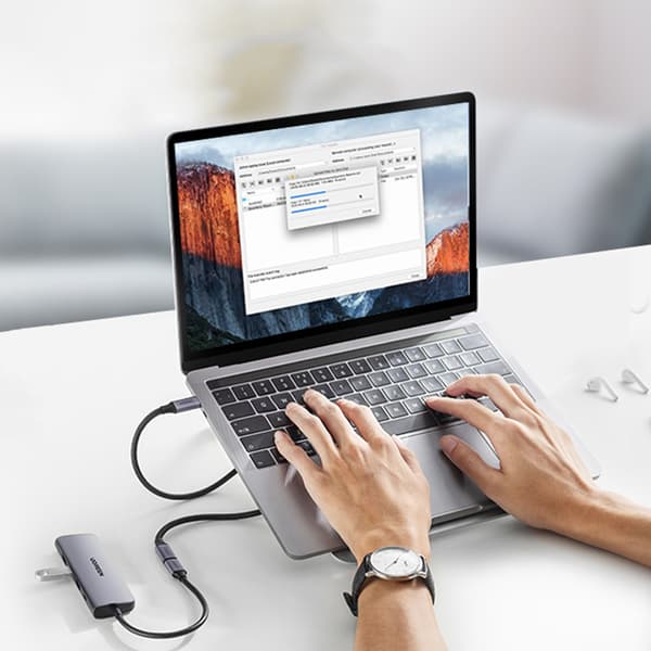 Holdbart USB-C 3.1 10 Gb/s forlængerkabel 1 m grå