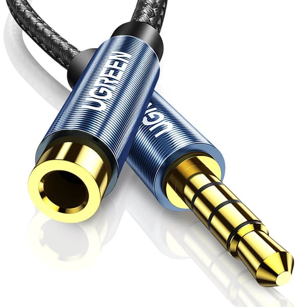 Forlængerkabel lydadapter AUX mini-jack 3,5 mm 1,5 m blå