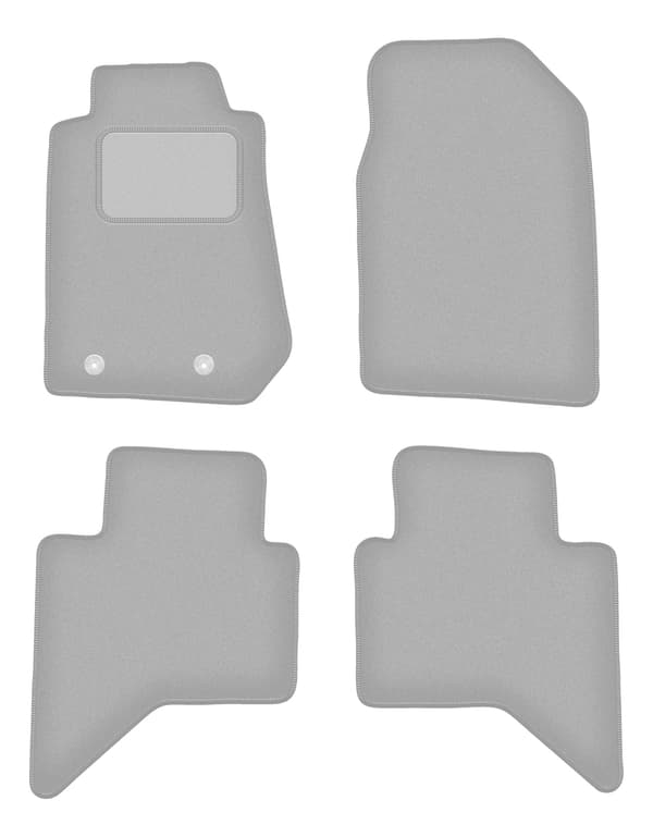 Grå bilmåtter til: Isuzu D-MAX II pickup (2011-)