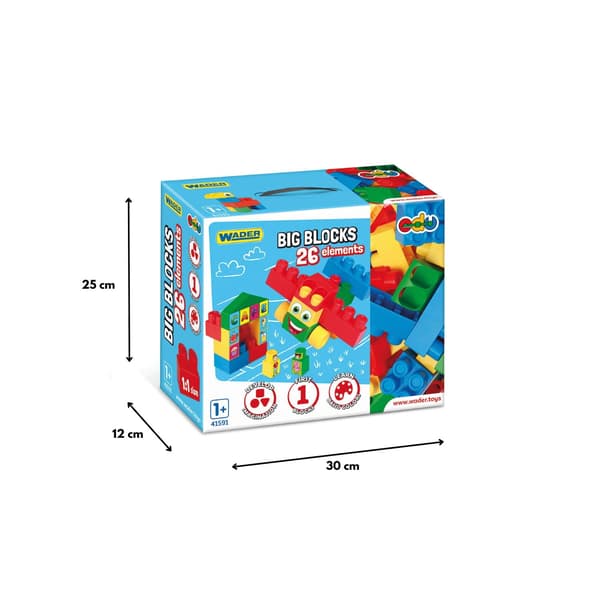 Big Blocks 26-delte byggeklodser 41591