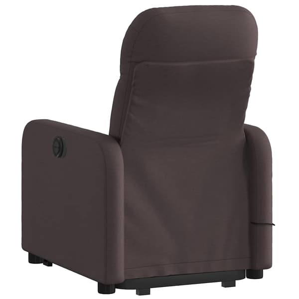 vidaXL Elektrisk lyftande massagefåtölj, vilstol, mörkbrun