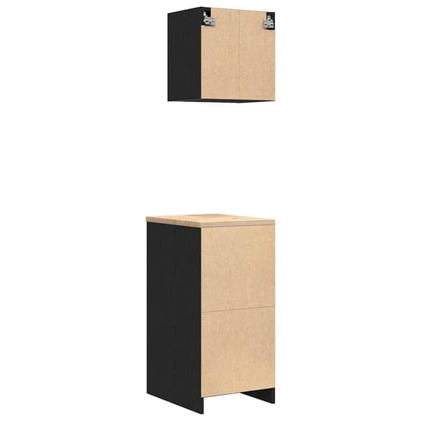vidaXL garageskabe 2 stk. sort limet træ